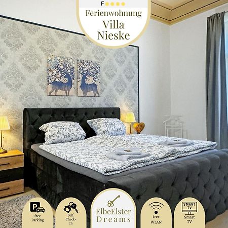 Ferienwohnung Villa Nieske - Jugendstil Denkmal, Free Wlan & Parken, Self Check-In, Smart-Tv Herzberg  Exterior foto